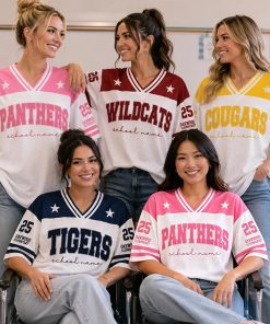 Personalized Mascot Name Number And School Name Teacher Mesh Jersey