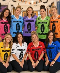 Personalized Name Halloween Vibes Teacher Mesh Jersey