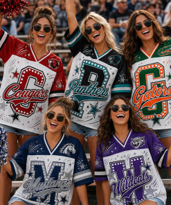 Personalized Mascot Sport Letter Print Teacher Mesh Jersey
