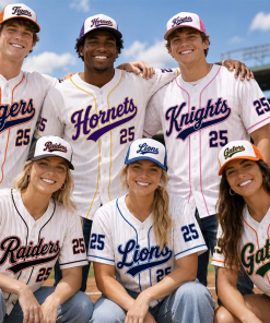 Personalized Mascot Number Print Baseball Jersey