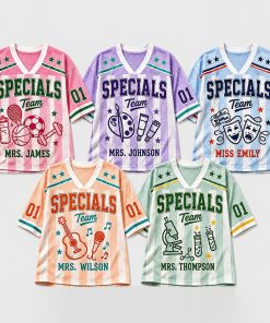 Personalized Name Specials Team Teacher Mesh Jersey