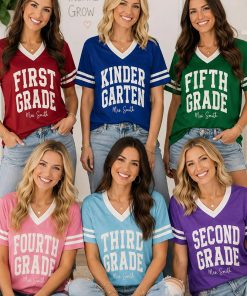 Personalized Grade And Name Teacher Mesh Jersey