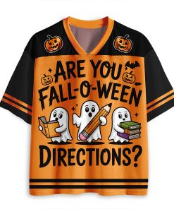 Are You Fall O Ween Directions Teacher Mesh Jersey