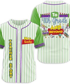Personalized Name And Grade Teacher Story Beyond Teacher Baseball Jersey