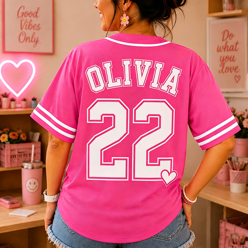 Personalized Mascot Name Number Star Baseball Jersey - Image 2