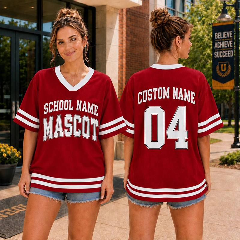Personalized School Name Mascot Name And Number Teacher Mesh Jersey - Image 4