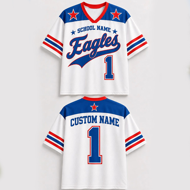 Personalized School Name Mascot And Number Contrast Teacher Mesh Jersey - Image 4