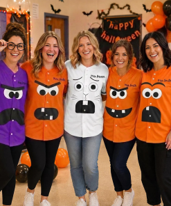Personalized Book Character Halloween Teacher Baseball Jersey