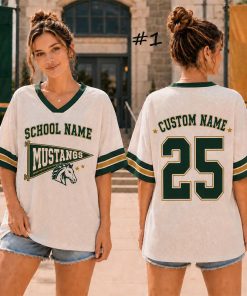 Personalized Mascot Sport School Name Name Number Two Sided Mesh Jersey
