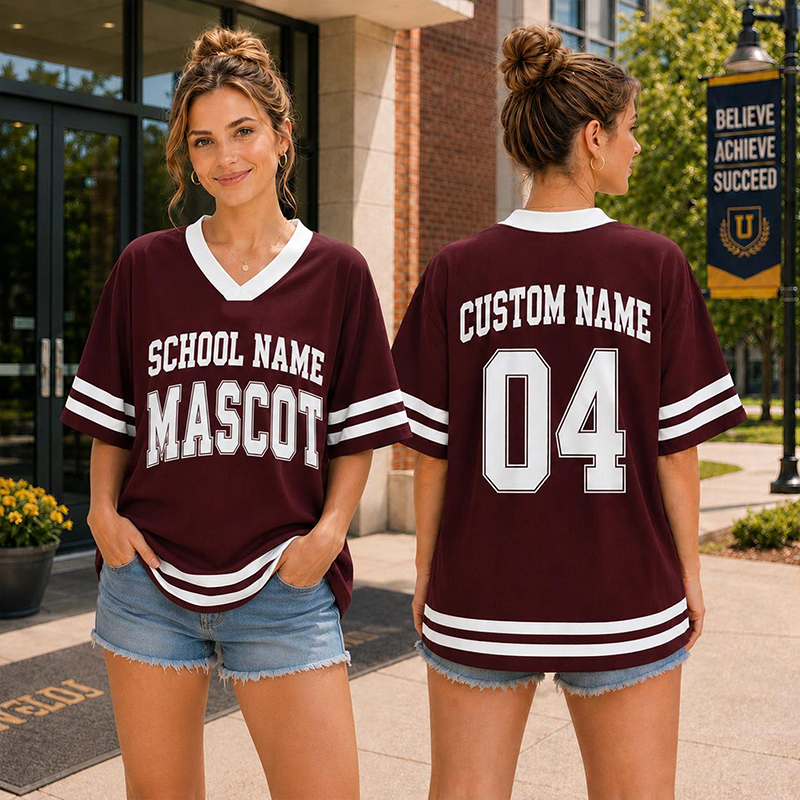 Personalized School Name Mascot Name And Number Teacher Mesh Jersey - Image 7