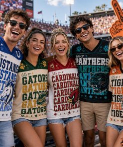 Personalized Mascot Let's Go Stacked Name Teacher Mesh Jersey